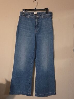 Everlane Wide-Leg High-Rise Jeans - Medium Blue